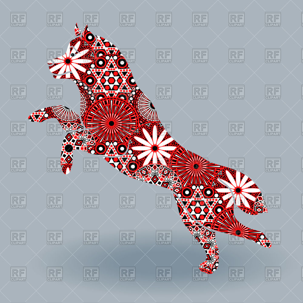 Jumping Dog Of Husky Breed, Floral Design Vector Image Of Plants 1000x1000 Jumping Dog Of Husky Breed, Floral Design Vector Image Of Plants