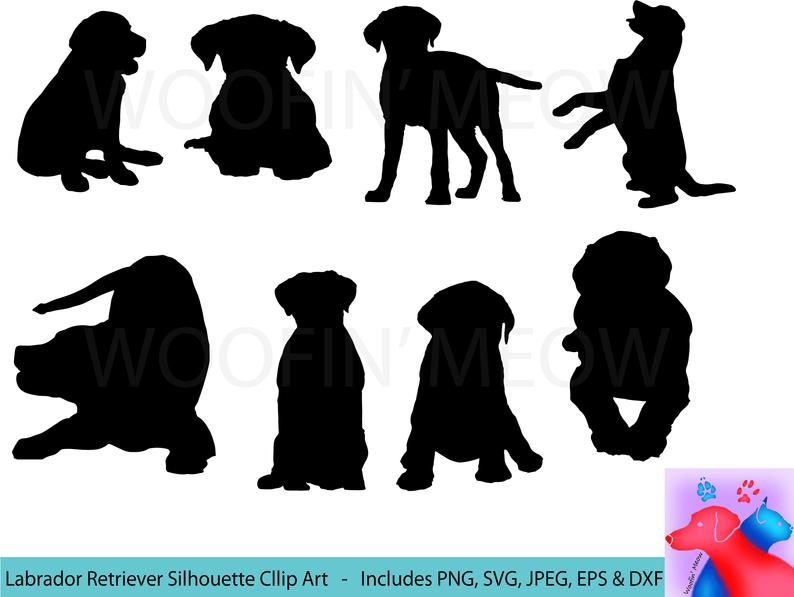Labrador Silhouette Pet Lover Dog Jumping Dog Etsy 794x597 Labrador Silhouette Pet Lover Dog Jumping Dog Etsy