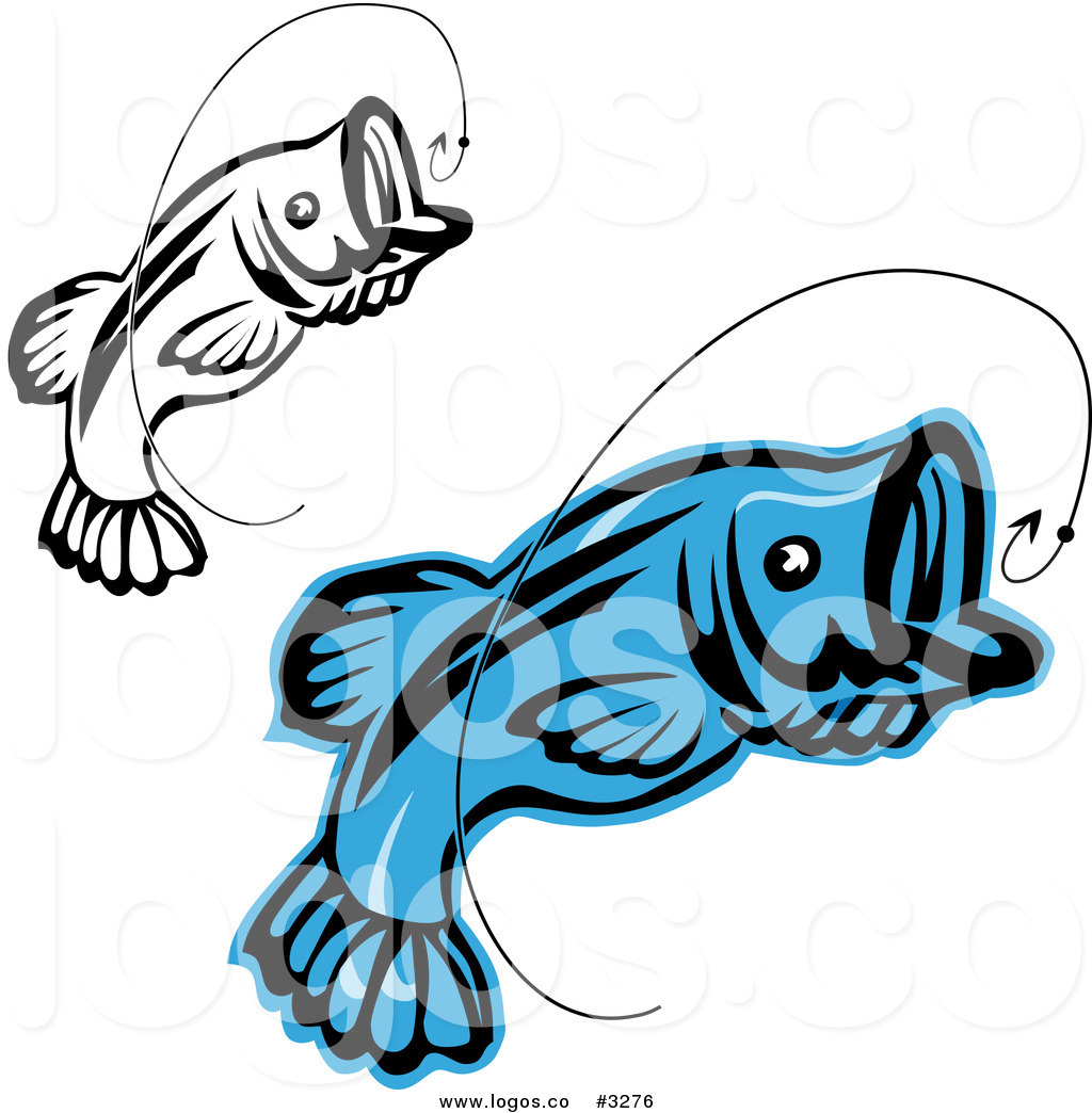 Royalty Free Vector Of Jumping Fish And Hook Logos 1024x1044 Royalty Free Vector Of Jumping Fish And Hook Logos