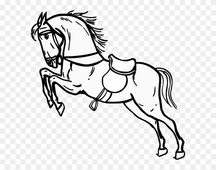 840x662 Jumping Horse Outline Clip Art At Clker Com Vector