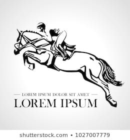 260x280 Silhouette Of Racing Horse With Jockey Logo Design Icons