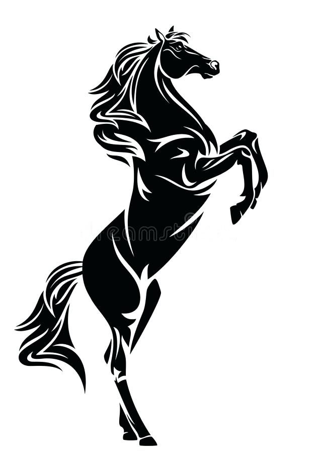630x900 Horse Design Download Standing Black Horse Vector Design Stock