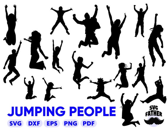 570x456 Jumping People Jumper Jump Jumping Vector Etsy