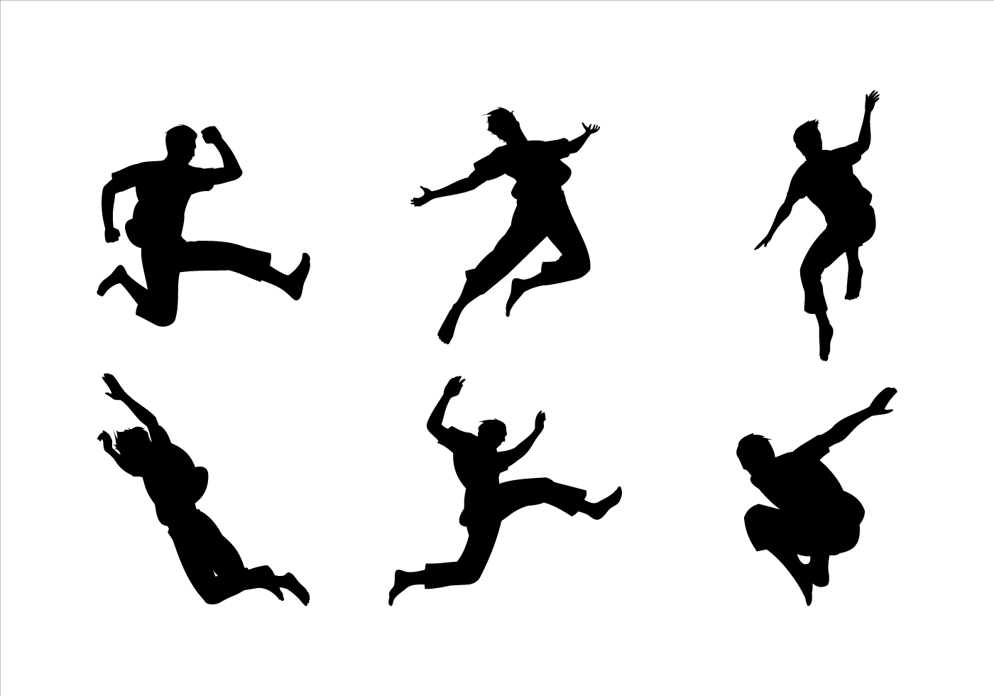 1400x980 Jumping Free Vector Art