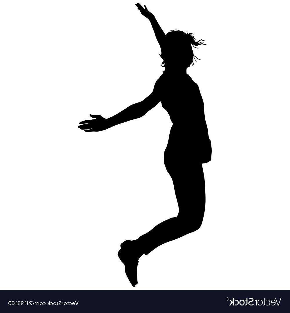 1000x1080 Best Hd Girl Jumping Silhouette Cdr Free Vector Art, Images