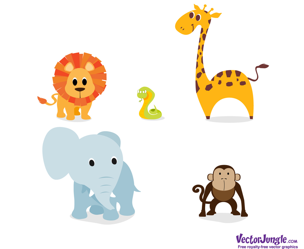 Jungle Animals Vector