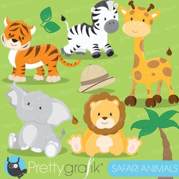 350x350 Safari Animals Clipart Commercial Use, Jungle Animals Vector