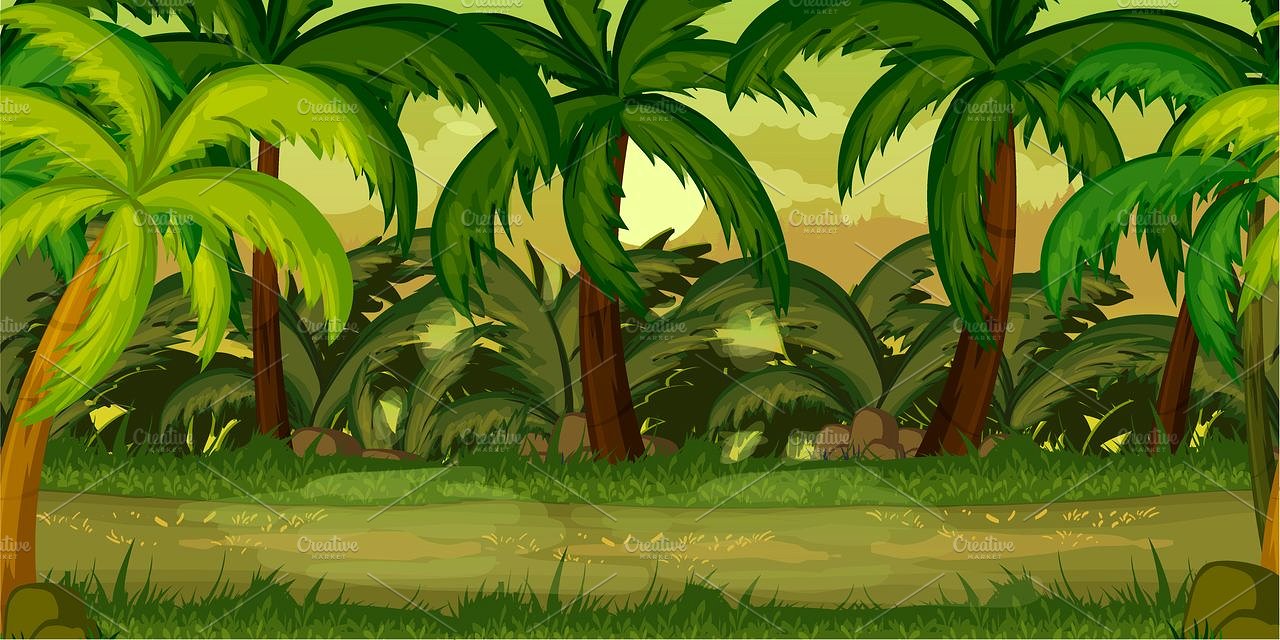 1280x640 Jungle Background Clipart