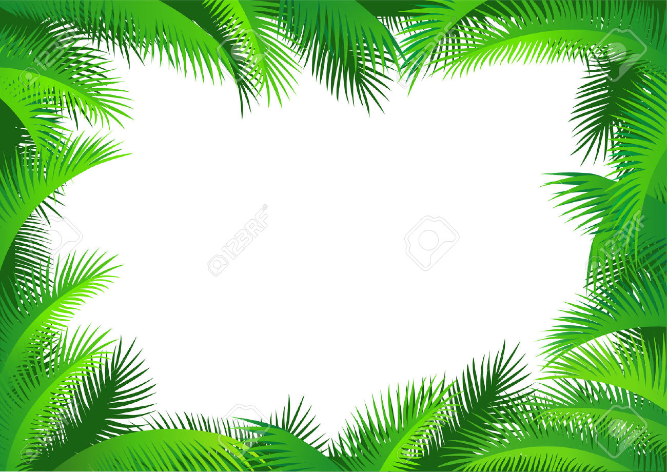 1300x920 Jungle Leaves Background Clipart