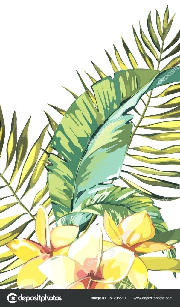 602x1024 Jungle Flowers And Leaves Vector