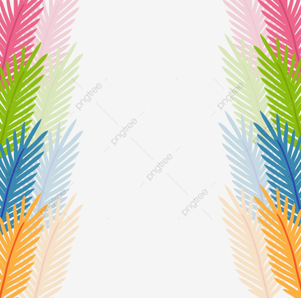 1200x1187 Colorful Jungle Leaf Leaves Flower Border Background, Tropical