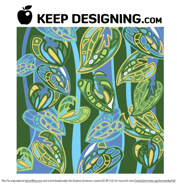 580x608 Free Jungle Wallpaper Pattern Vector Free Files, Vectors