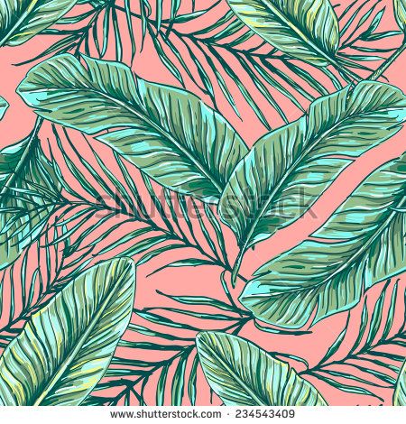 450x470 Jungle Leaves Vector Free Vector For Free Download