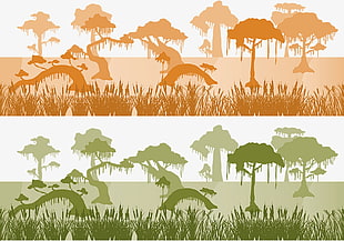 310x217 Jungle Silhouette Vector Free Graphics Uihere