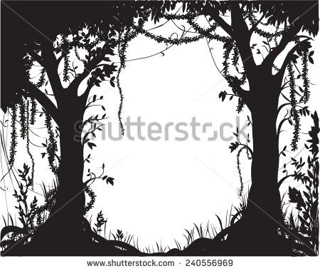 Fairytale Silhouette Thicket, Deep Fairy Forest Silhouette 450x380 Fairytale Silhouette Thicket, Deep Fairy Forest Silhouette
