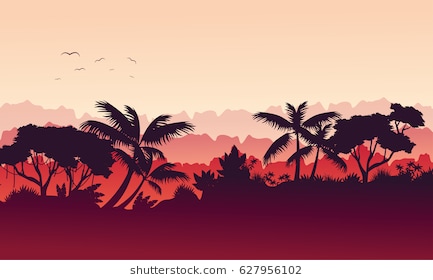 433x280 Collection Of 'jungle Silhouette' Download More Than Images