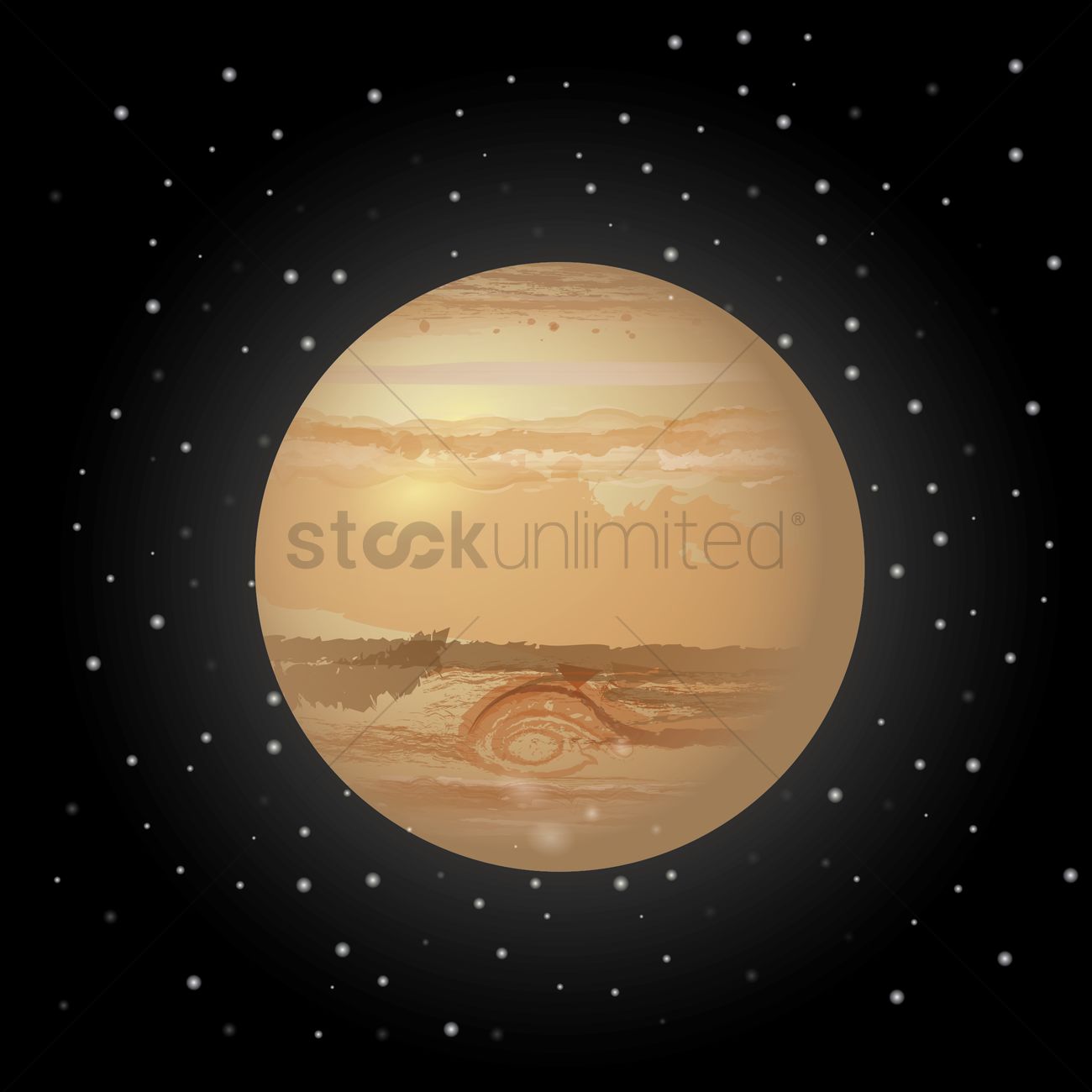 Jupiter Vector Image 1300x1300 Jupiter Vector Image