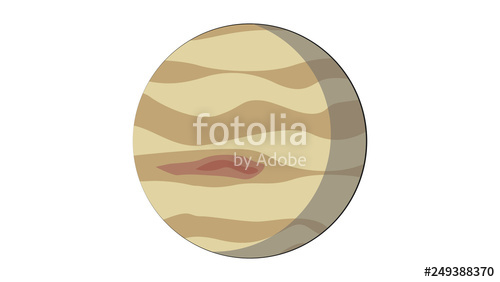 Jupiter Vector Solar System Planets Flat Vector Planets Simple 500x282 Jupiter Vector Solar System Planets Flat Vector Planets Simple