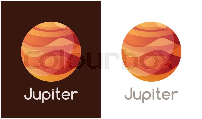 Logo With Jupiter Planet Vector Stock Vector Colourbox 800x471 Logo With Jupiter Planet Vector Stock Vector Colourbox