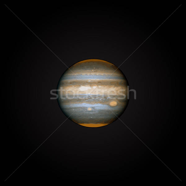 Vector Realistic Planet Jupiter Illustration Vector Illustration 600x600 Vector Realistic Planet Jupiter Illustration Vector Illustration