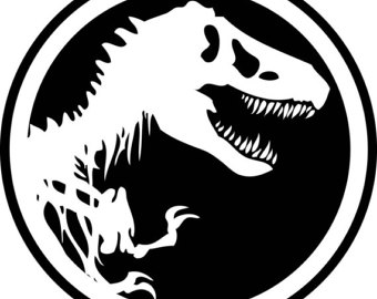 340x270 Jurassic Park Logo Black And White Download Png Files, Free