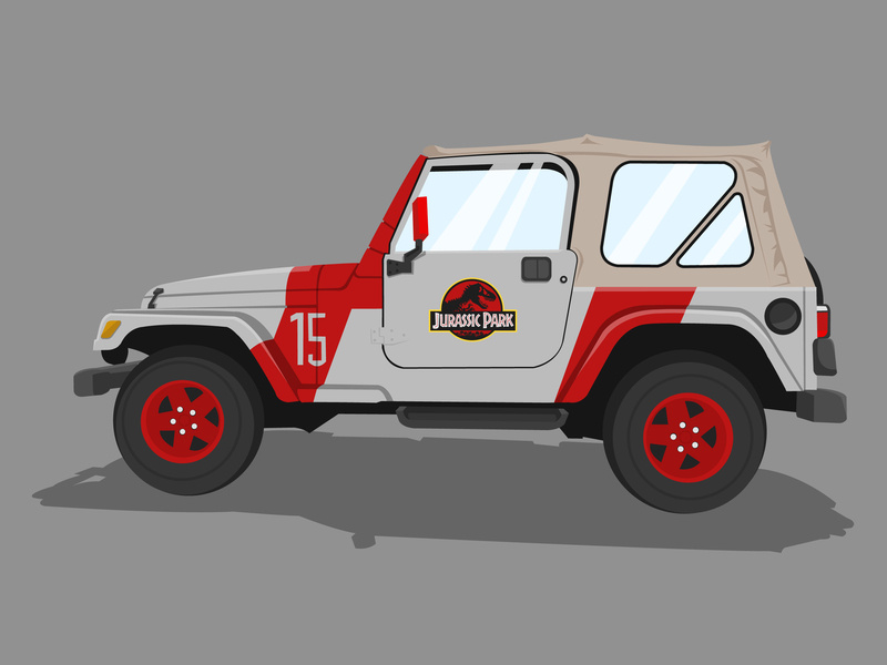 800x600 Jurassic Park Jeep