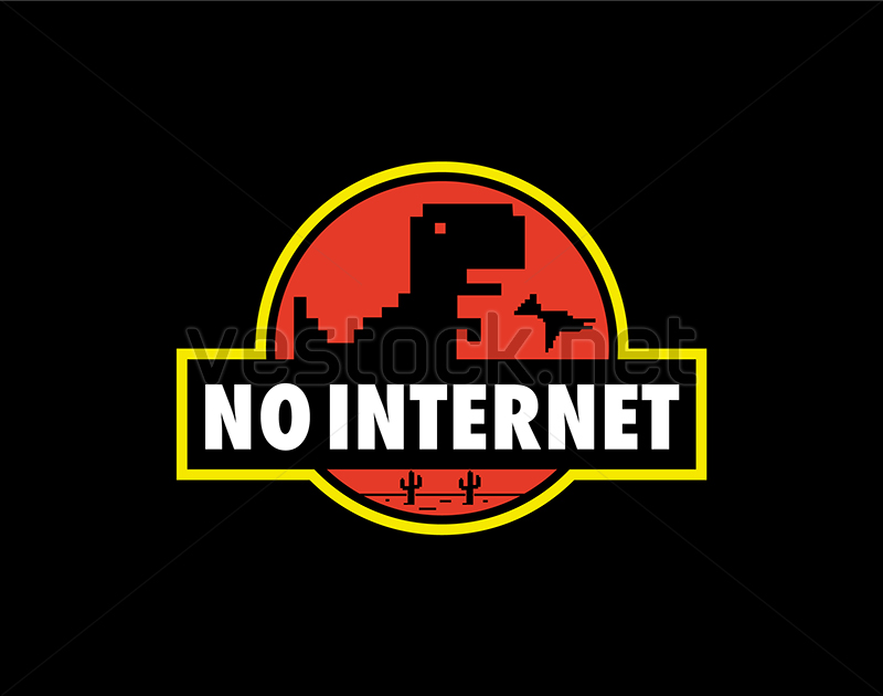 800x630 No Internet T Shirt Design Vector Jurassic Park Jurassic World