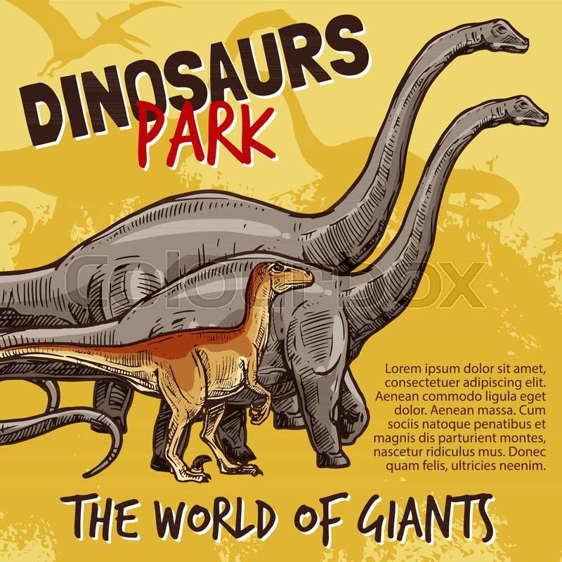 800x800 Dinosaurs Jurassic Park Poster Of Stock Vector Colourbox