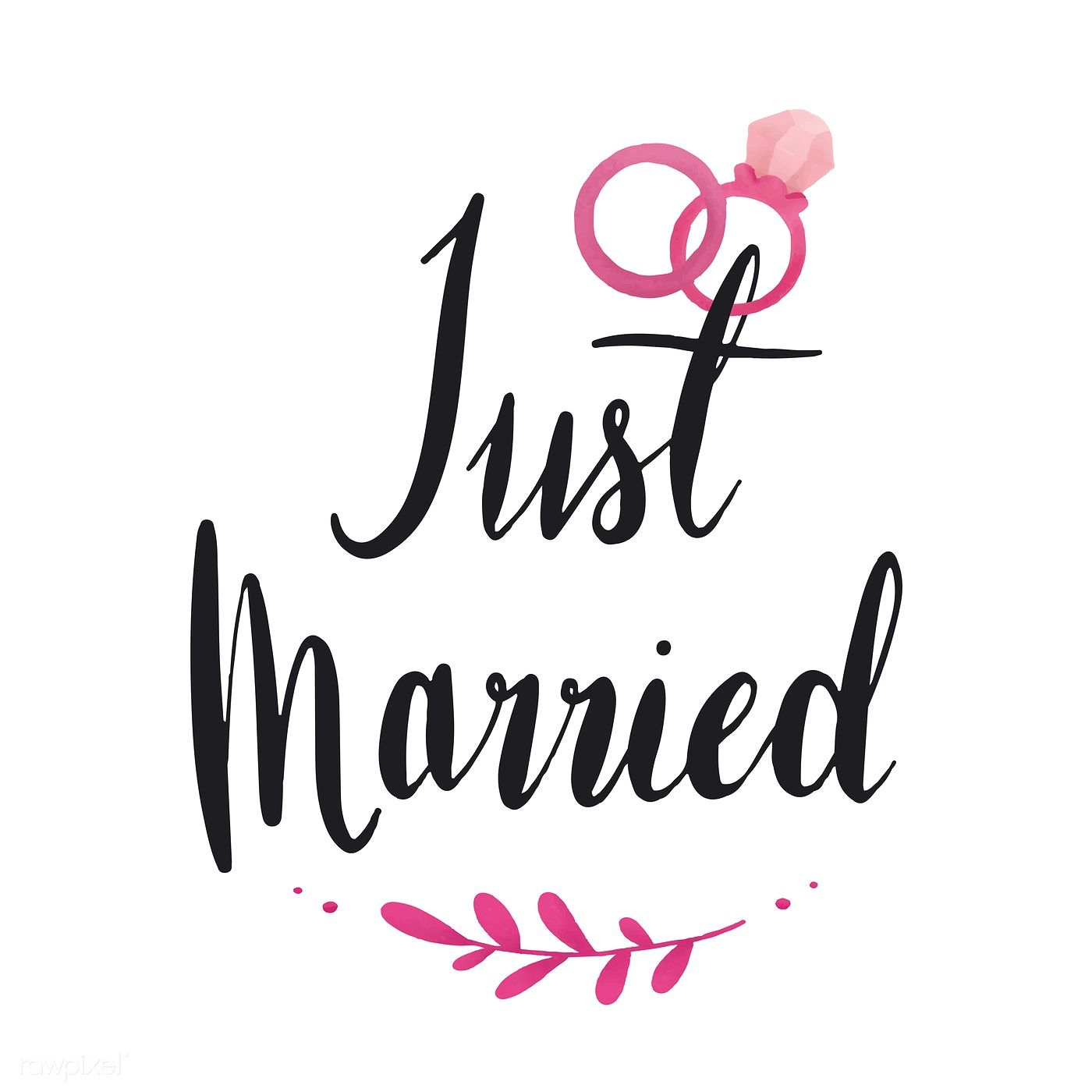 Vector Images for 'Just married'. 