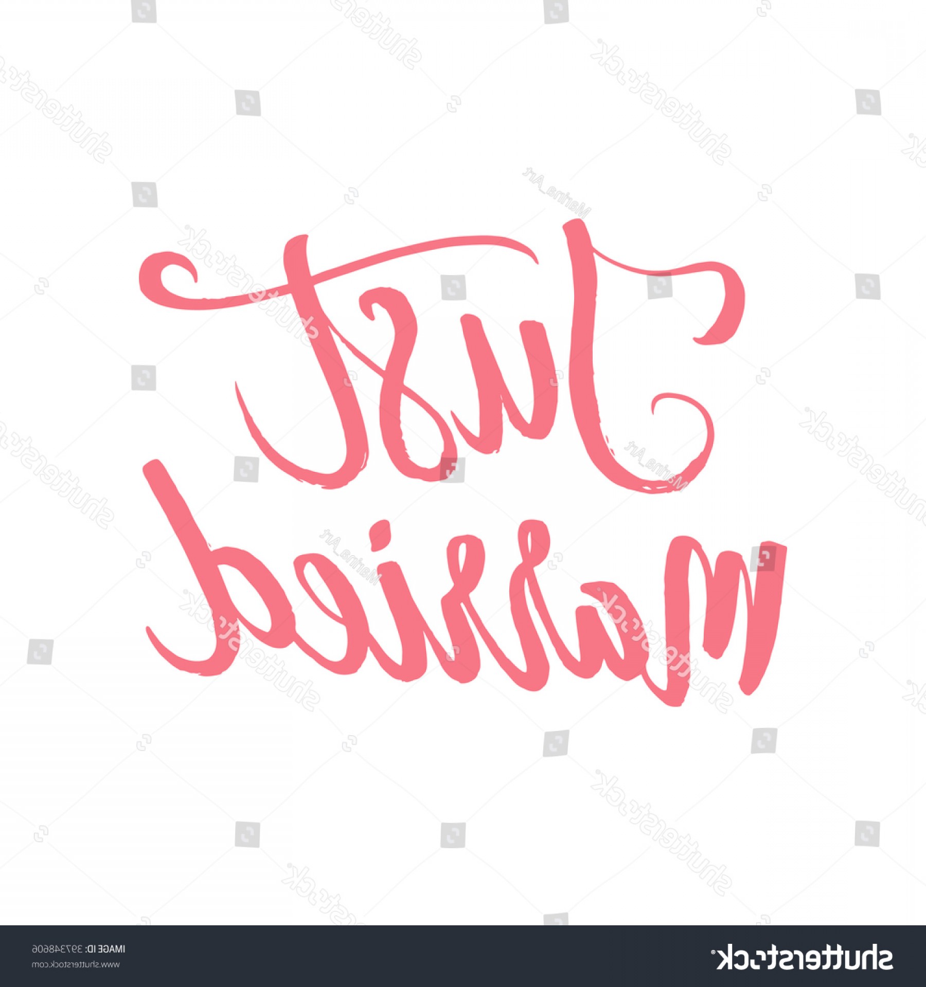 1800x1920 Vector Wedding Calligraphy Poster Just Married Catchsplace