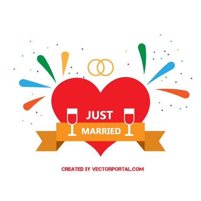 Just Married Vector At Collection Of Just Married