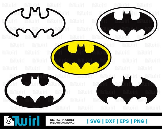 570x454 Batman Logo Batman Batman Logo Silhouette Etsy