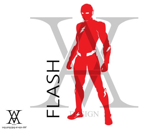 570x440 Flash Justice League Vector Instant Download Etsy