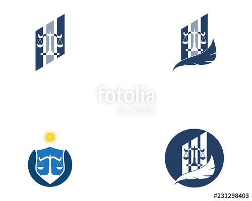 500x400 Law Firm And Justice Logo Vector Template Stock Image And Royalty