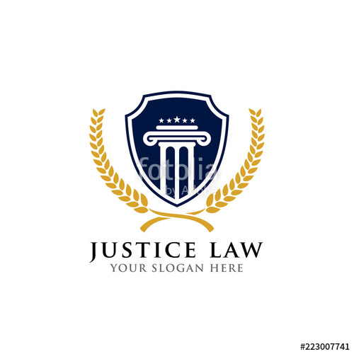 500x500 Justice Law Badge Logo Design Template Emblem Of Attorney Logo