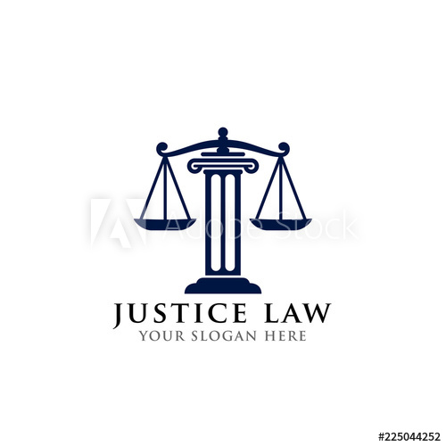 500x500 Justice Law Logo Design Template Attorney Logo Vector Design