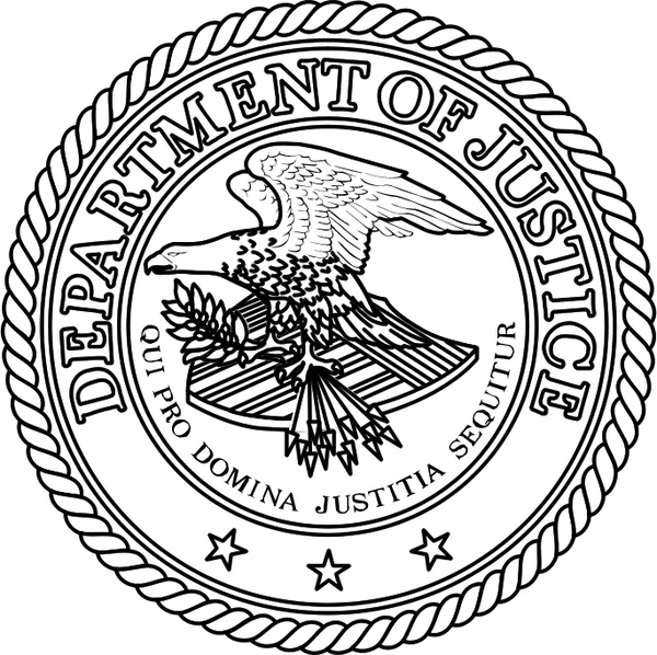 600x598 Department Of Justice Free Vector In Encapsulated Postscript