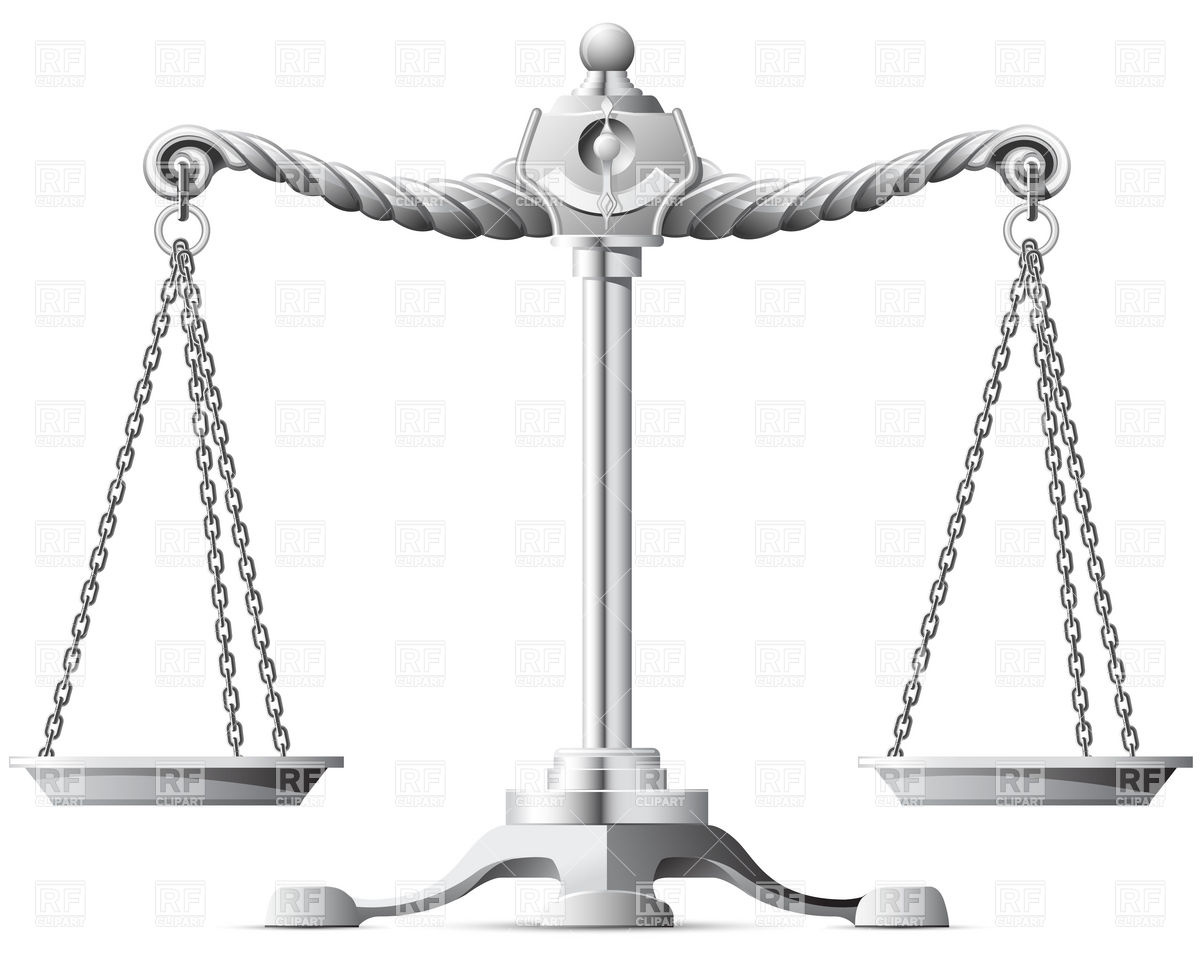 1200x960 Scales Of Justice Vector Image Of Objects Good