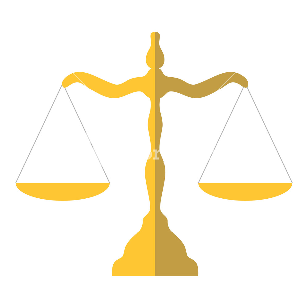 1000x1000 Scales Of Justice Icon Flat Illustration Of Scales Of Justice