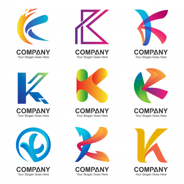 626x626 Letter K Logo Set Vector Premium Download