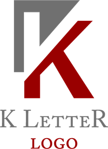 217x300 K Cut Letter Logo Vector