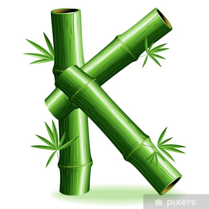 Lettera K Bamboo Logo Sign Letter K Vector Poster Pixers 700x700 Lettera K Bamboo Logo Sign Letter K Vector Poster Pixers