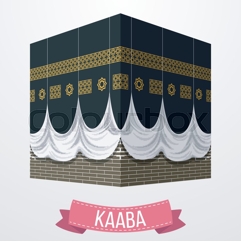 800x800 Vector Illustration Of Kaaba Mecca Stock Vector Colourbox