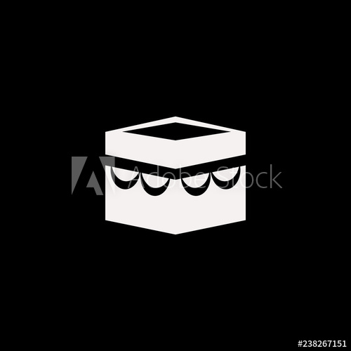500x500 Holy Kaaba Vector Icon Flat Holy Kaaba Design Holy Kaaba