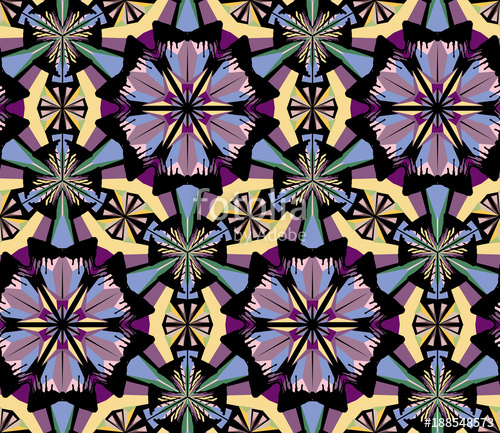 500x433 Kaleidoscope Pattern Vector Psychedelic Design Element