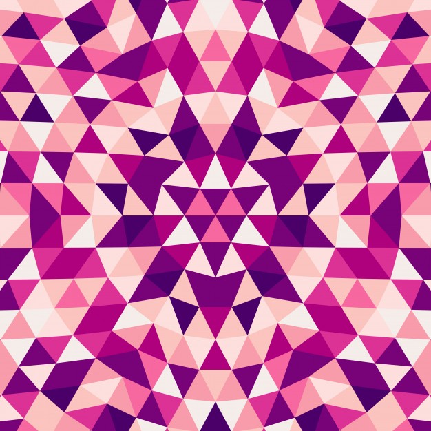 626x626 Round Abstract Geometrical Triangle Kaleidoscope Mandala