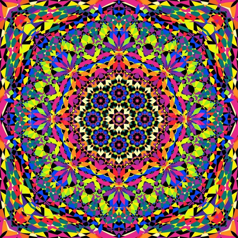 800x800 Seamless Kaleidoscope Pattern