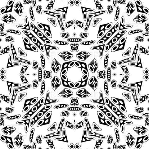 480x480 Black Kaleidoscope Pattern Vector Image Of Backgrounds, Textures