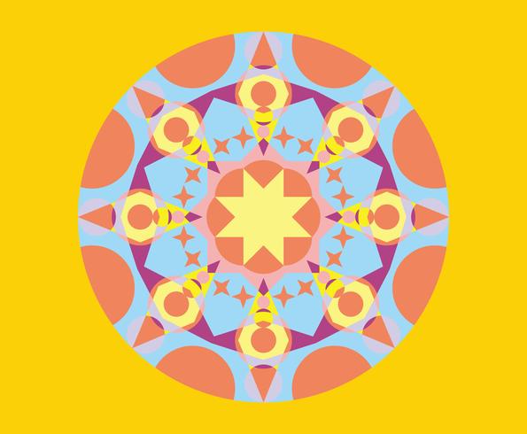 595x490 Geometric Kaleidoscope Pattern Vector