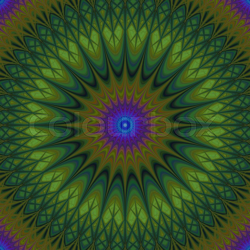 800x800 Psychedelic Mandala Fractal Background Stock Vector Colourbox